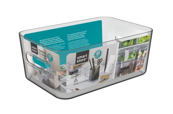 Transparent plastkasse (8 størrelser) Transparent Plast 19,5cm x 29,5cm x 12cm - Transparent - 19,5cm x 29,5cm x 12cm - Cajsa