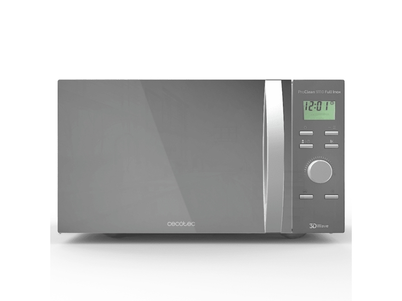 Cecotec 01544, Bänkdiskmaskin, Grillmikrovågsugn, 30 l, 1000 W, Knappar, Rotations-, Silver | Vitvaror - Ugnar - Mikrovågsugnar | GameStuff