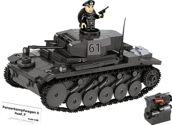 COBI Panzerkampfwagen II Ausf. F, Byggsats, 9 År, 813 styck | Leksaker - Konstruktions leksaker - Plastik konstruktion | GameStuff