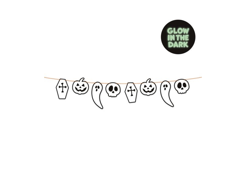 Halloween Boo Guirlande, 2 M
