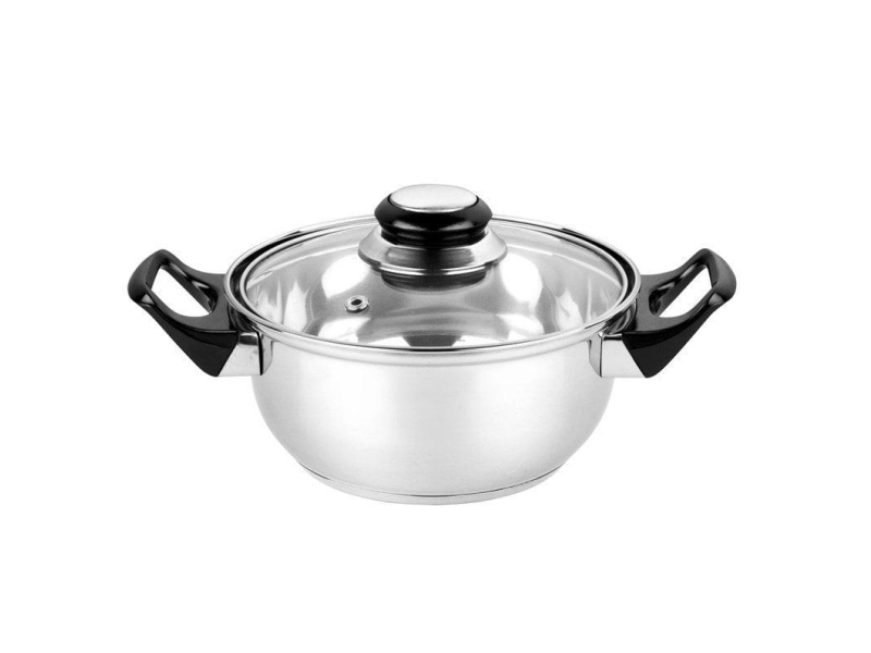 Kastrull 16x8 cm, 1,2 L, rostfritt stål, CWKS00116 | N - A | GameStuff