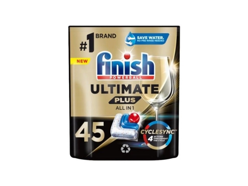 Finish Ultimate+ Dishwasher Tabs 45Pcs