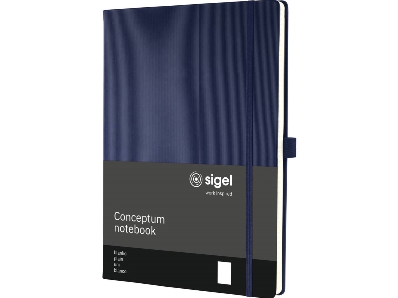 Sigel Notesbog Conceptum Ca. Din A4 Blank Mørkeblå Indbundet - A4 (Co684)