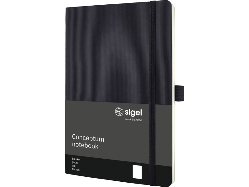 Sigel Notesbog Conceptum A5 Blank Sort Softcover - A5 (Co339)