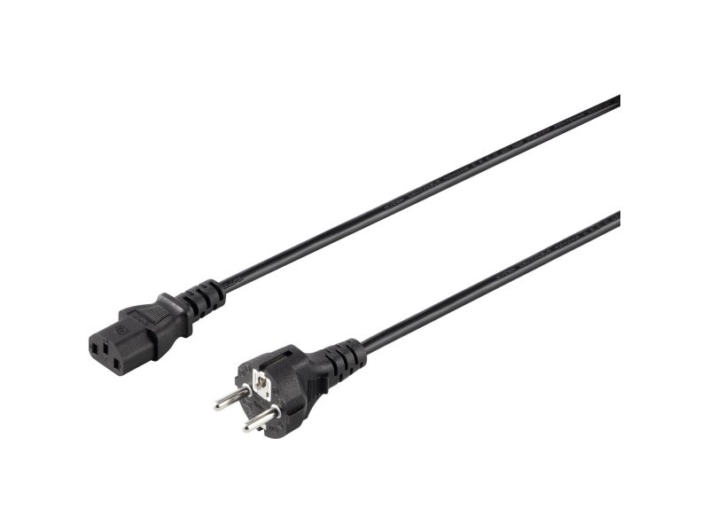 Sygonix Sy-5042692 Strømkabel Sort 2,00 M (Sy-5042692)
