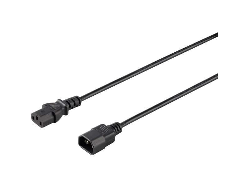 Sygonix Sy-5042726 Strømkabel Sort 0,50 M (Sy-5042726)