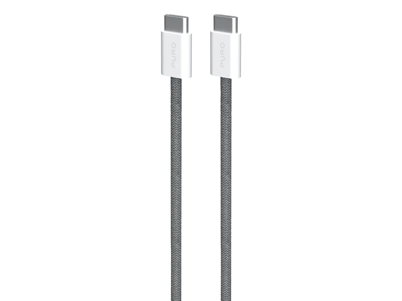 PURO PUCCCFABK415MTDKGREY, 1,5 m, USB C, USB C, USB 2.0, 0,48 Gbit/s, Grå | Datortillbehör - Kablar & adaptrar - Datakablar | GameStuff