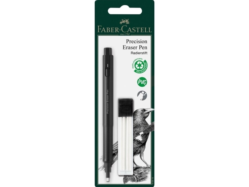 Faber-Castell Precision Eraser Pen, Plast, Svart, Vuxen, Blåsa, 1 styck | Utomhus - Väskor & Resväskor - Ryggsäckar | GameStuff