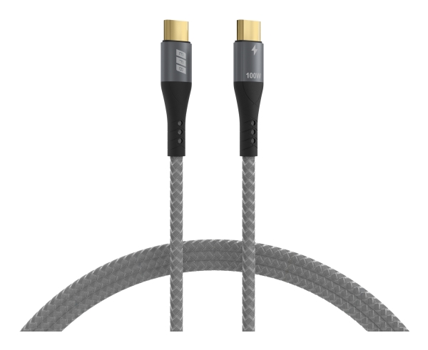 EFB Elektronik USB-CC-00004, 3 m, USB C, USB C, USB 2.0, 0,48 Gbit/s, Svart, Grå | Datortillbehör - Kablar & adaptrar - Datakablar | GameStuff