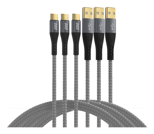 Efb Elektronik Usb-Ac-00008, 2 M, Usb A, Usb C, Usb 2.0, 0,48 Gbit/Sek., Sort, Grå