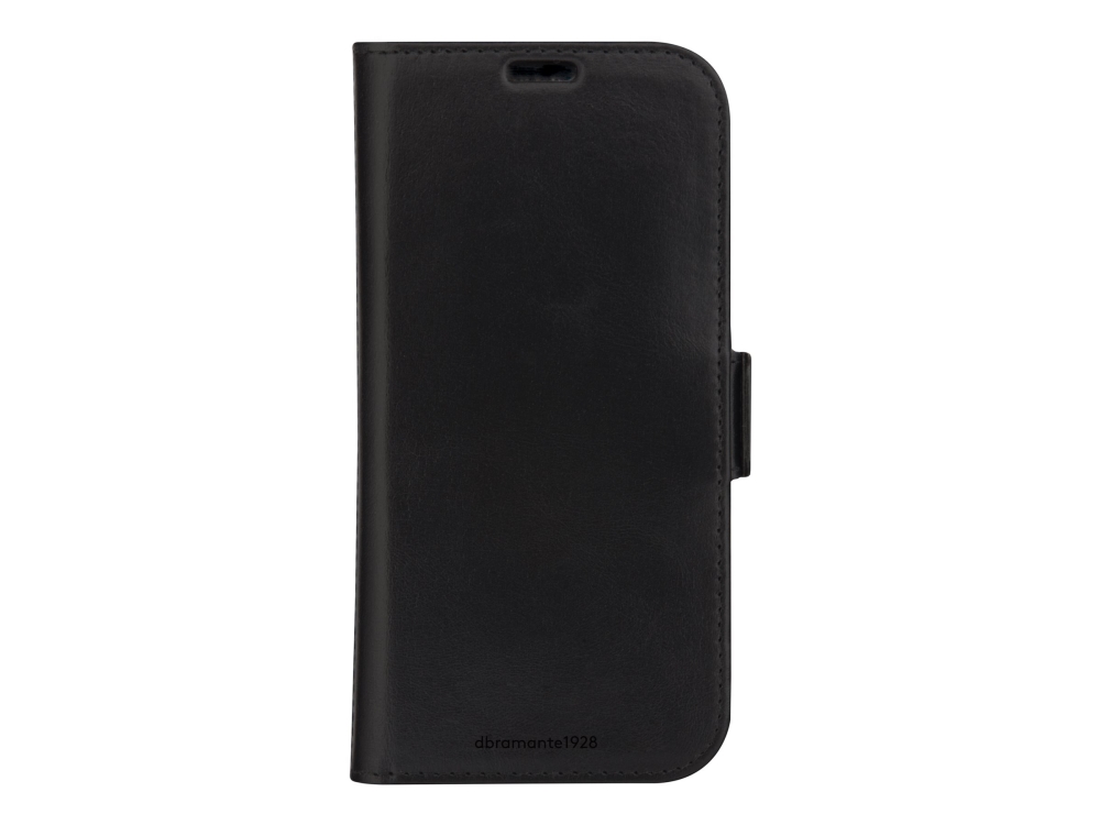 dbramante1928 Copenhagen - Vikbart fodral för mobiltelefon - narvat läder - svart - för Apple iPhone 13, 14, 15, 16e | Tele & GPS - Mobil tillbehör - Skydd & Väskor | GameStuff