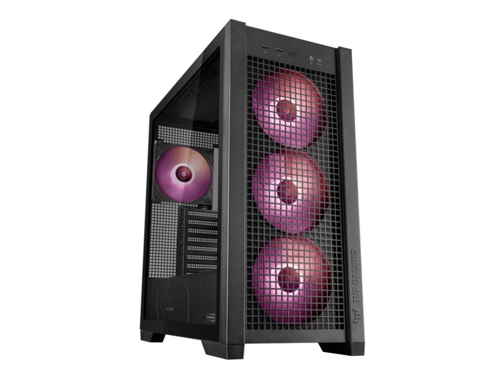 Asus Tuf Gaming Gt302 Argb, Midi Tower, Pc, Schwarz, Eatx, Atx, Micro Atx, Mini-Itx, Multi, 16,5 Cm