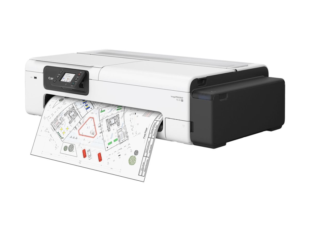 Canon imagePROGRAF TC-21M - 24 storformatsskrivare - färg - bläckstråle - Rulle A1 (61,0 cm) - 2 400 x 1 200 dpi - upp till 2 sidor/minut (mono)/ upp till 1 sidor/minut (färg) - USB 2.0, LAN, Wi-Fi(ac), USB-värd - kniv | Skrivare - Storformatsskrivare | GameStuff