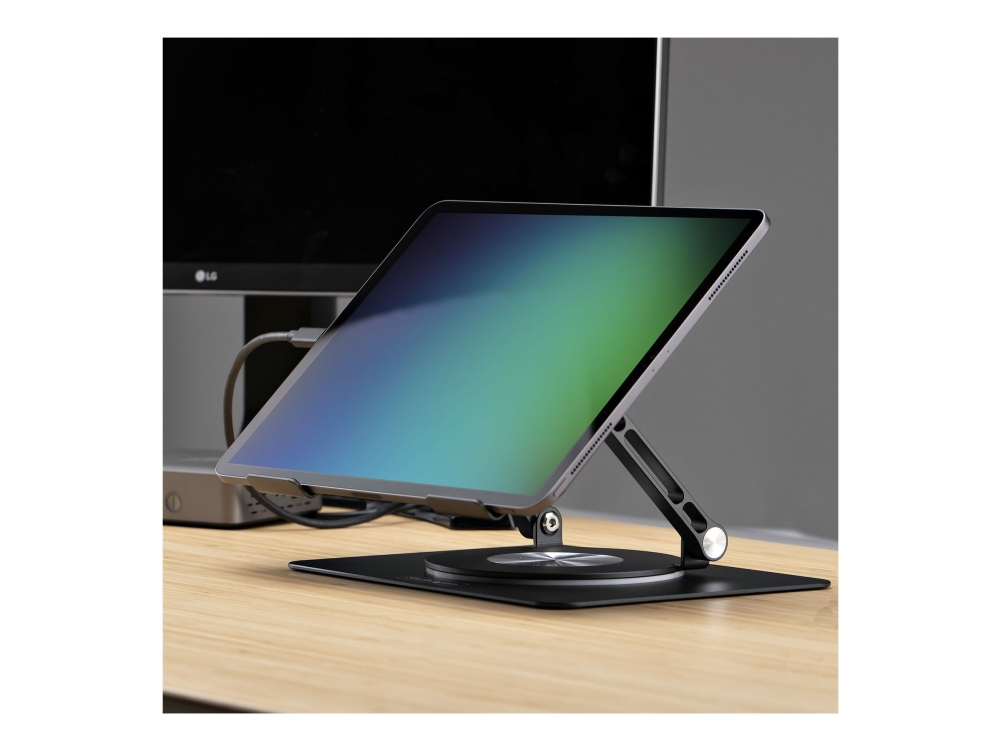 Startech.Com Ergonomischer Höhenverstellbarer Laptopständer, Dreh-Neigbarer Computerständer, Tragbare Laptophalterung-Notebookständer, Bis 5Kg, Alumi