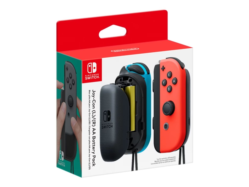 Nintendo - Batteriadapter 4 X Aa Type - 2 X Batterier Lader Op (Pakke Med 2) - For Nintendo Joy-Con, Joy-Con (L), Joy-Con (L)/ , Joy-Con