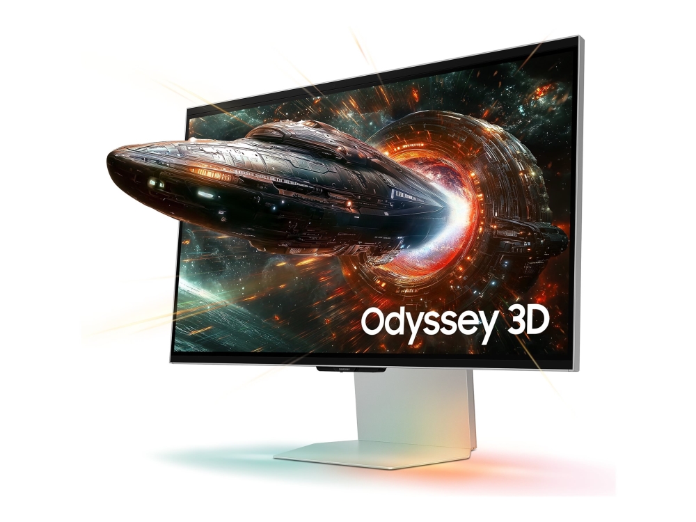 Samsung Odyssey 3D S27FG900XU - G90XF Series - LED-skärm - spel - 27 - 3840 x 2160 4K UHD (2160p) @ 165 Hz - IPS - 350 cd/m² - 1000:1 - HDR10 - 1 ms - 2xHDMI, DisplayPort - högtalare - Kvicksilver | Datortillbehör - Bildskärmar & Tillbehör - Bildskärmar | GameStuff