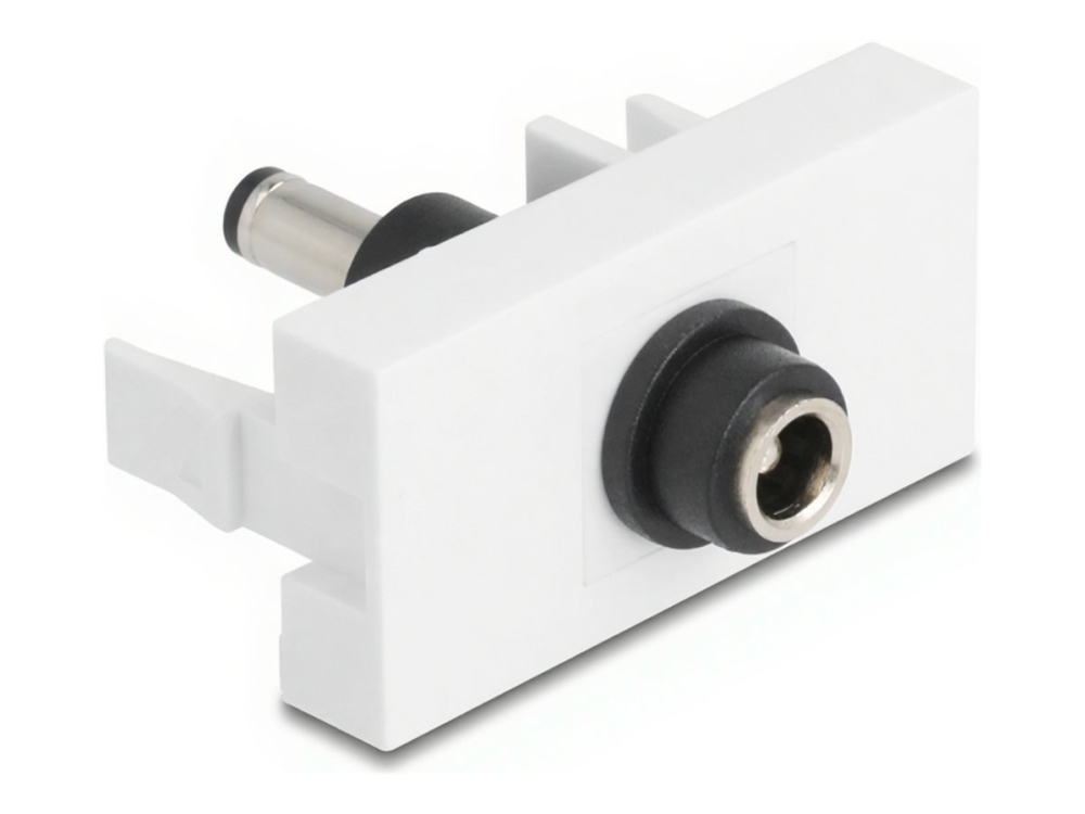 Delock 90863, Weiß, Dc 5.5 X 2.1 Mm, Dc 5.5 X 2.5 Mm, Weiblich, Männlich, 22,5 Mm