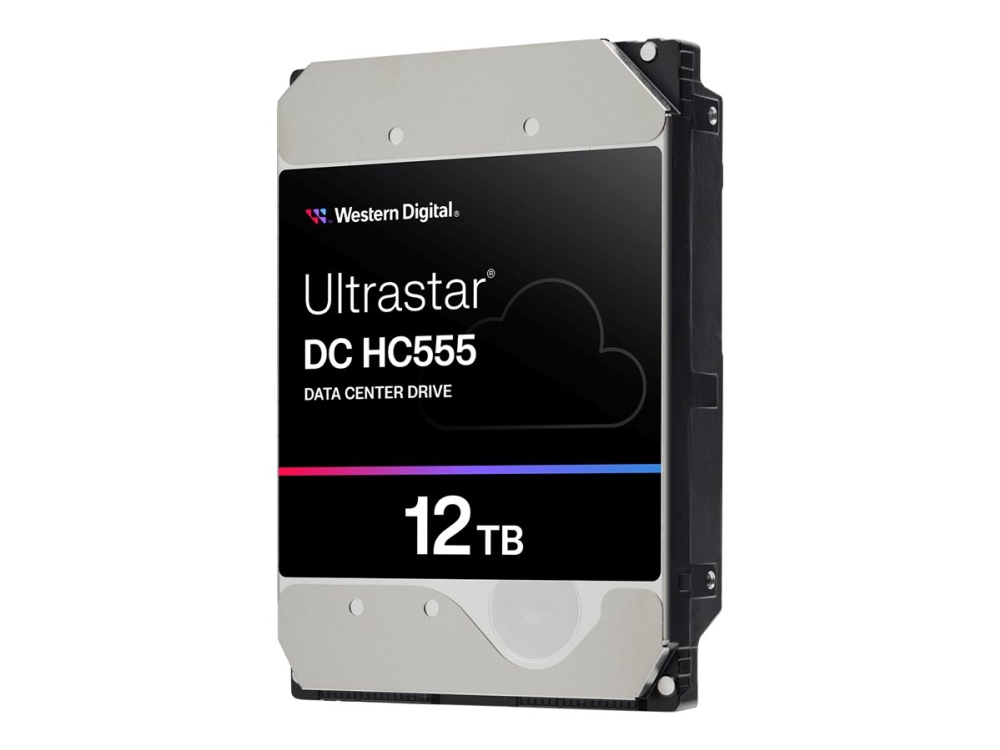 WD Ultrastar DC HC555 - Harddisk - Data Center - 12 TB - intern - 3.5 - SATA 6Gb/s - 7200 rpm - buffer: 512 MB