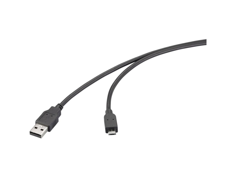 Renkforce Usb-Kabel Usb 2.0 Usb-A-Hanstik, Usb-Micro-B-Hanstik 5.00 M Sort Rf-6830436