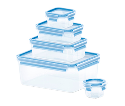 Tefal K30290, Sæt, Rektangulær, 3,7 L, Blå, Transparent, Knap, 1000 Ml