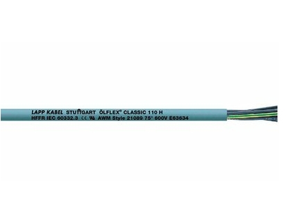 LAPP ÖLFLEX® CLASSIC 110 H Styreledning 5 x 0.75 mm² Grå 10019916/100 100 m