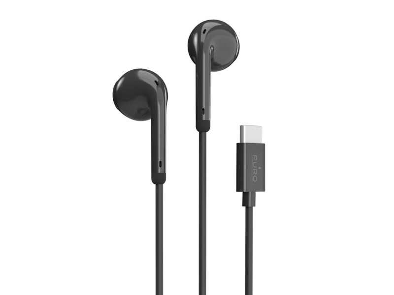 PURO PUIPHF32USBCBLK, Sladdansluten, Samtal/musik, 14g, Headset, Svart | TV, Ljud & Bild - Hörlurar & Mikrofoner | GameStuff