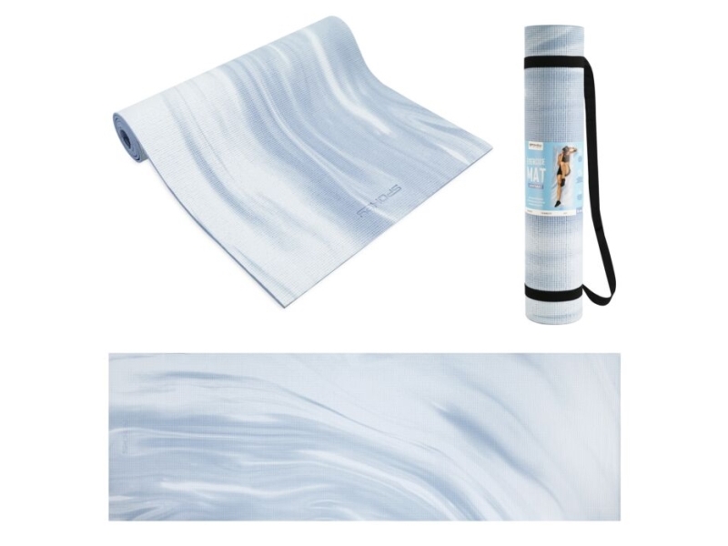 Spokey Lightmat, Pvc, Blue, White, Pattern, 61 Mm, 183 Mm, 0.6 Mm