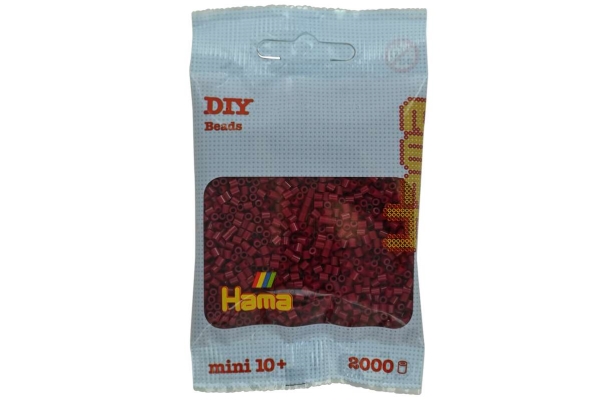 Hama Mini-Perlen 2000Stück Dunkle Kirsche