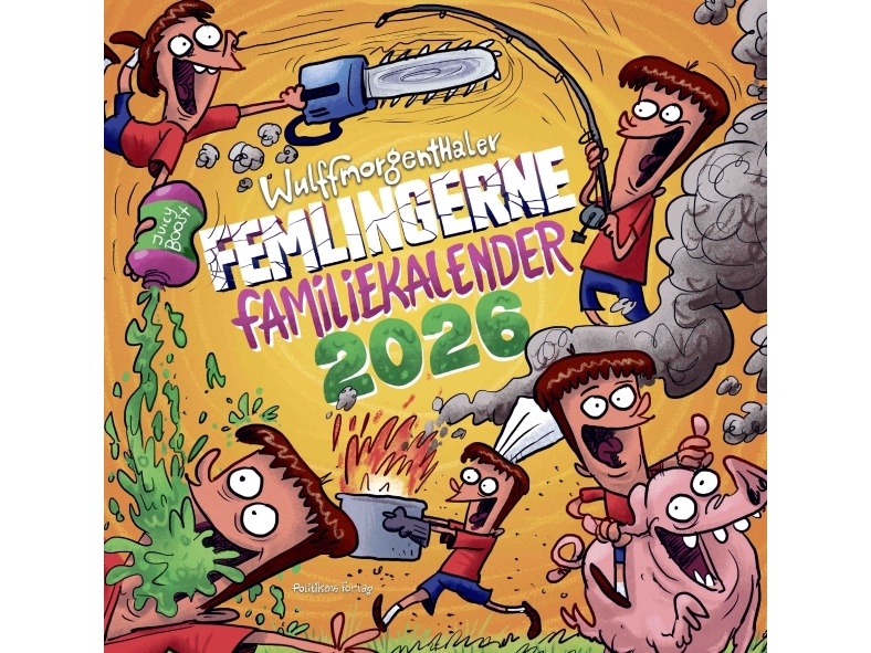 Femlingernes familjekalender 2026 Anders Morgenthaler Mikael Wulff Språk: Danska | Böcker - Årliga publikationer | GameStuff