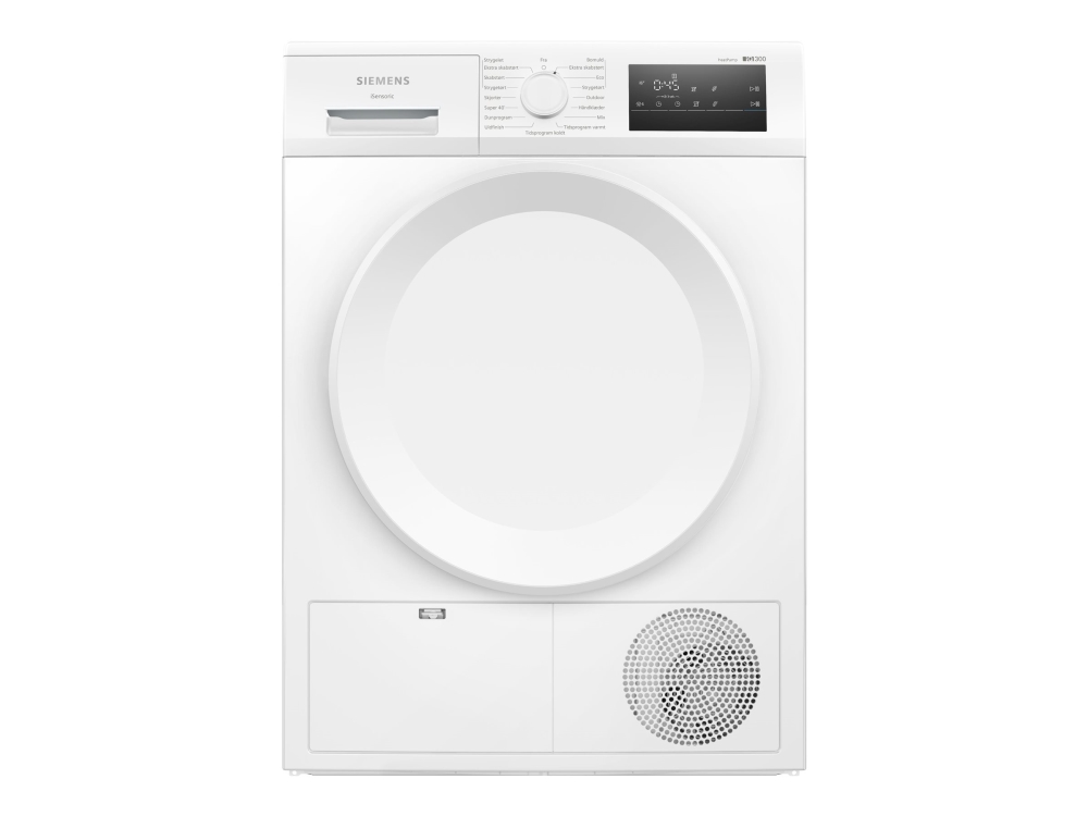 Siemens iQ300 WT43HV0EDN - Torktumlare - bredd: 59.8 cm - djup: 64.8 cm - höjd: 84.2 cm - frontmatad - vit | Vitvaror - Tvätt & torkning - Torktumlare | GameStuff