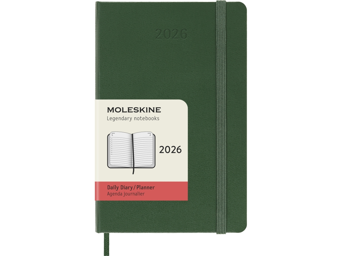 Classic Hard 12M Daily Pocket Myrtle Green 2026