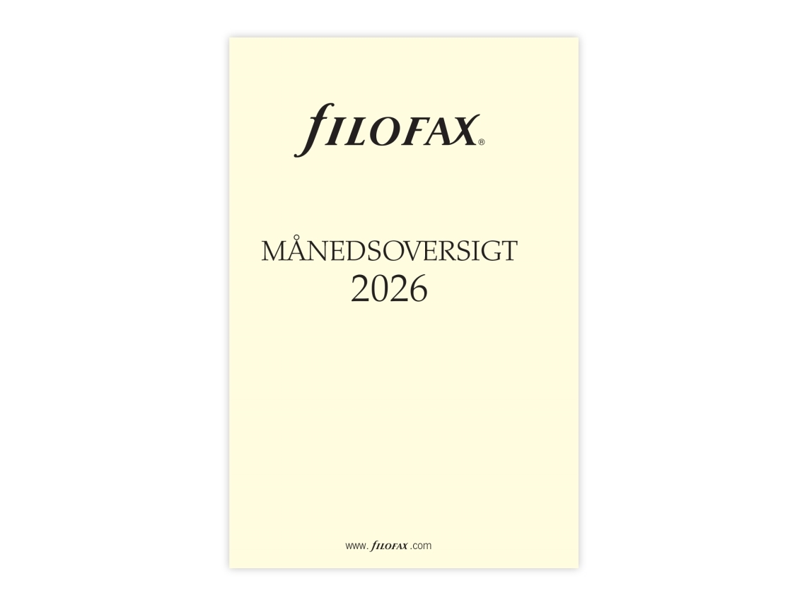 Monatliche Übersicht Pocket 2026 Dänisch