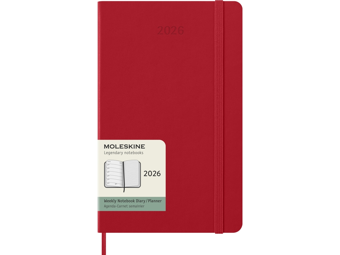 Classic Hard 12M Woche Note Groß Rot 2026