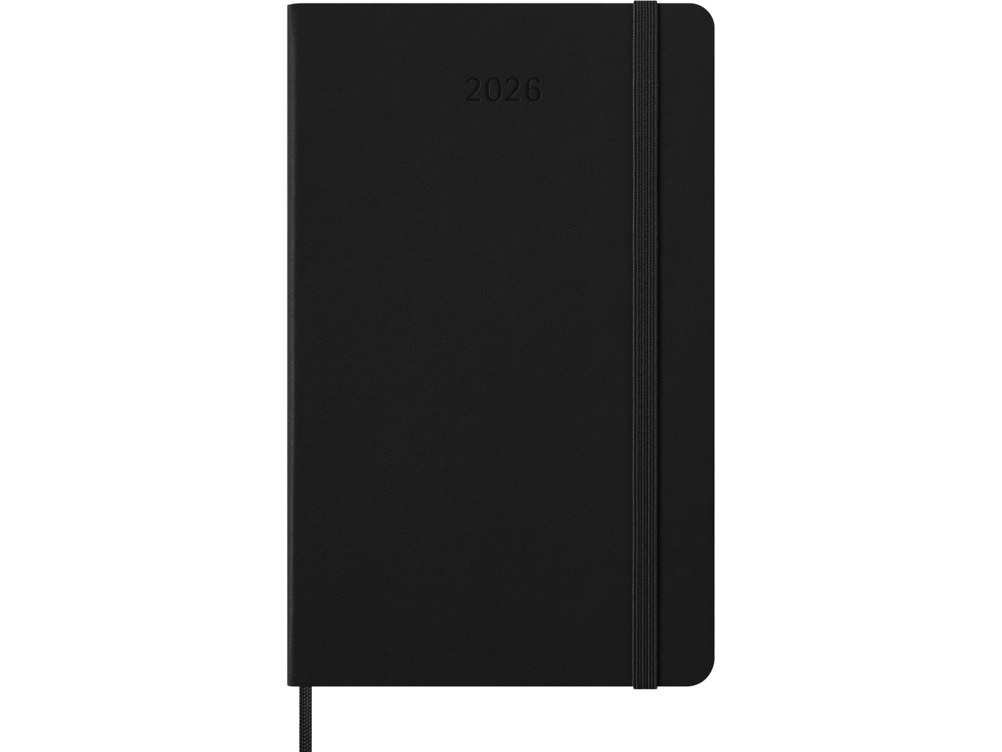 Classic Hard 12M Weekly Vertical Large Black 2026