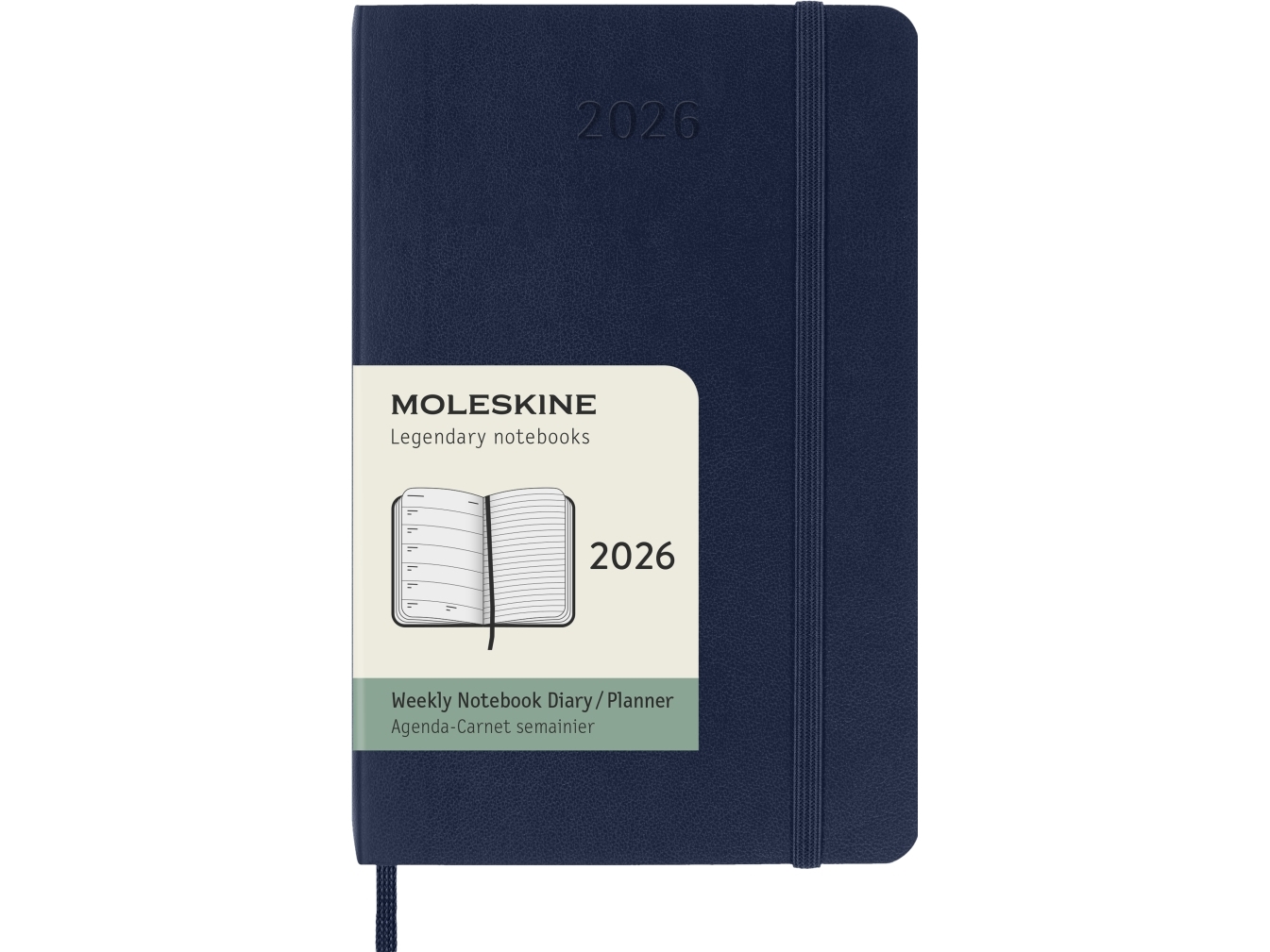 Classic Soft 12M Week Note Pocket Sapphire Blue 2026