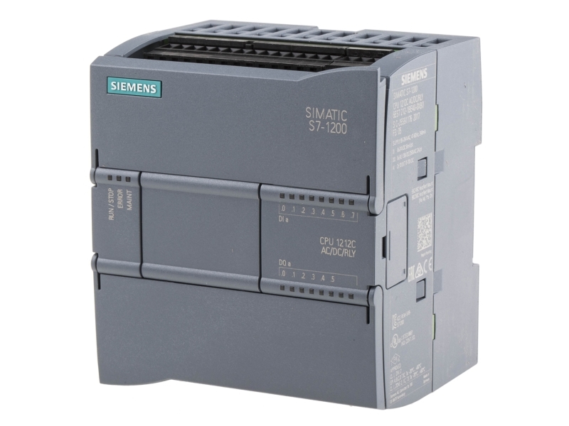 Siemens Cpu 1212c, ac/dc/relæ, 8di/6do/2ai