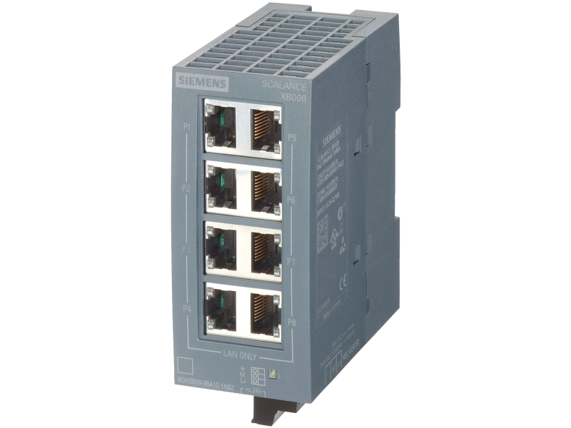 Siemens 6Gk5008-0Ba10-1Ab2 Scalance Xb008 Industrial Ethernet Switch 100 Mbit/S