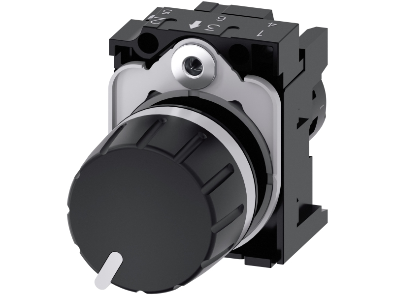 Alternativ bild 0 för Siemens 3SU12002PS101AA0 3SU1200-2PS10-1AA0 Roterande potentiometer 10 kΩ 1 st