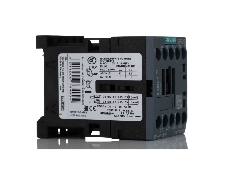 Siemens 3RT2017-1AP02 | EL Artiklar - Elcentral - Relä og kontaktor | GameStuff