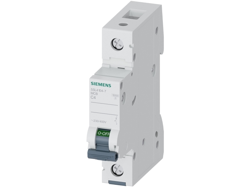 Siemens 5Sl4104-7 Siemens Indus.Sector Leitungsschutzschalter 1-Polig 4 A 230 V, 400 V