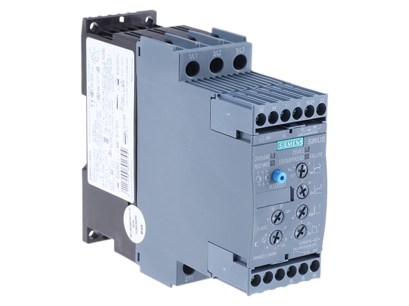 Alternativ bild 0 för Siemens 3RW4027-1BB04 3RW40271BB04 Softstart-enhet Motorvärde vid 400 V 15 kW 480 V Nominell ström 32 A