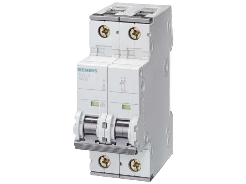 Alternativ bild 0 för Automatsikring C 2A, 2P, 6kA, 5SY6202-7