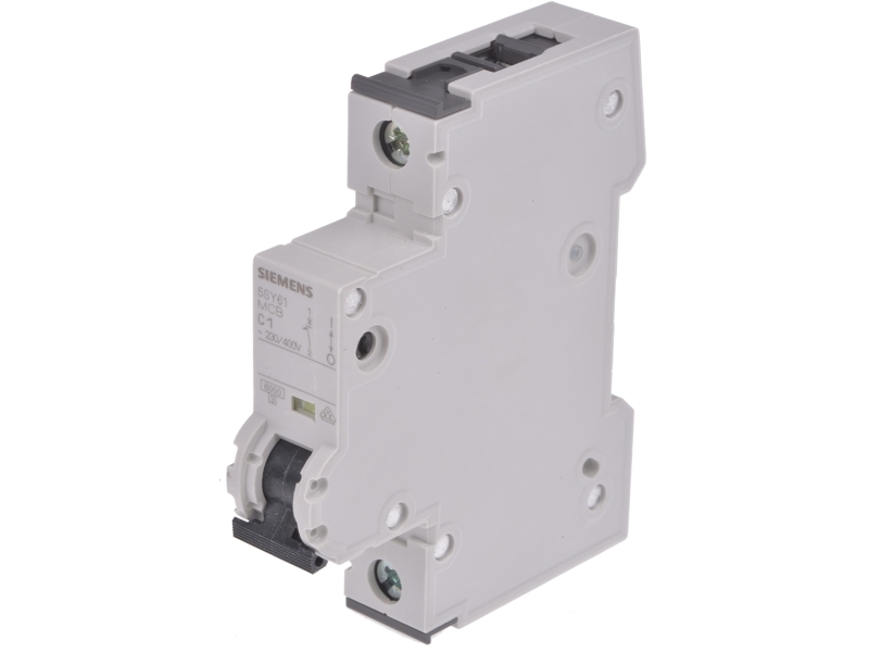 Siemens Leitungsschutzschalter C 1A, 1-Polig C-Charakteristik 6Ka Kurzschlussausschaltvermögen 230Ac, 60Vdc, 18 Mm Breit