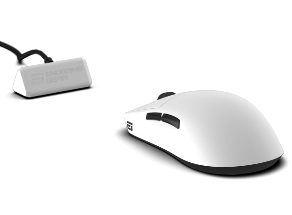 Endgame Gear Op1w 4K V2, Højre Hånd, Optisk, Rf Wireless + Usb Type-A, 30000 Dpi, Hvid