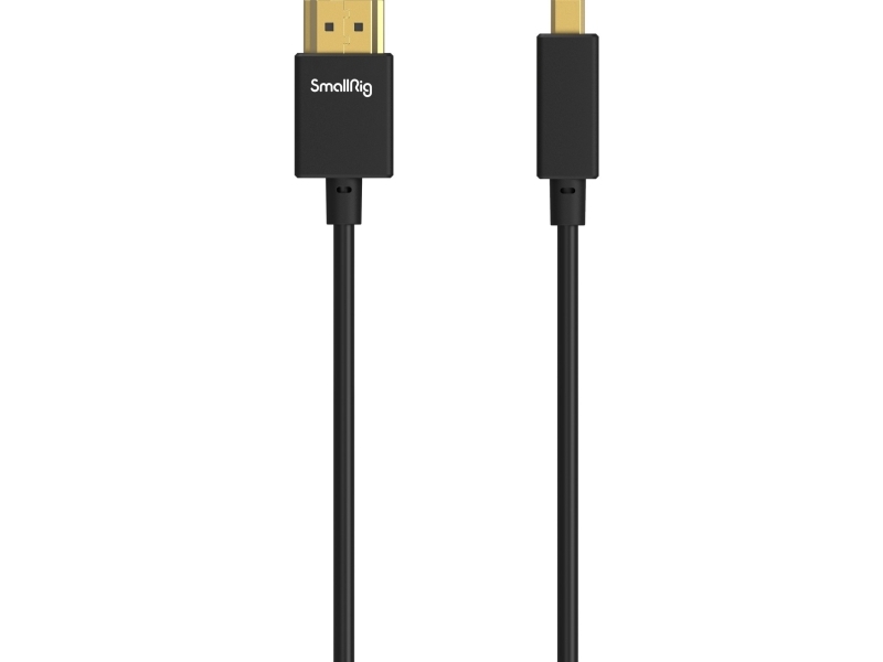 Smallrig 3042B, 0,035 M, Sort, D, A, Hanstik, Ultra-Slim 4K Hdmi Data Cable