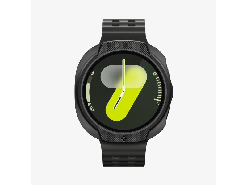 Spigen Liquid Air, Boks, SmartWatch, Sort, Samsung, Watch 8 (44mm), Termoplastisk polyurethan (TPU)