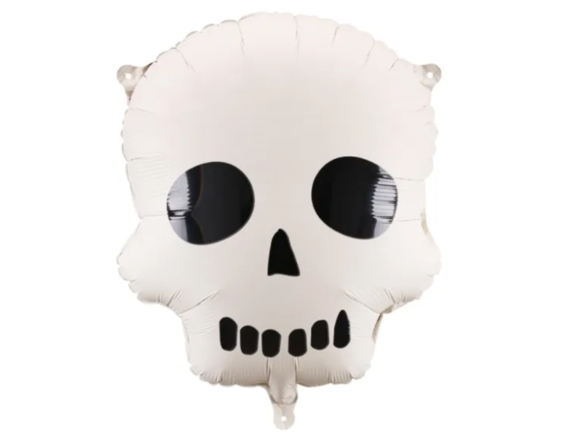 Partydeco Skull, Dekoration, Folie, Weiß, Abbildung, Halloween, Junge/Mädchen