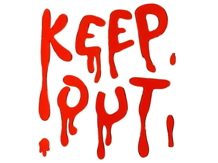 Keep Out Vinduesticker
