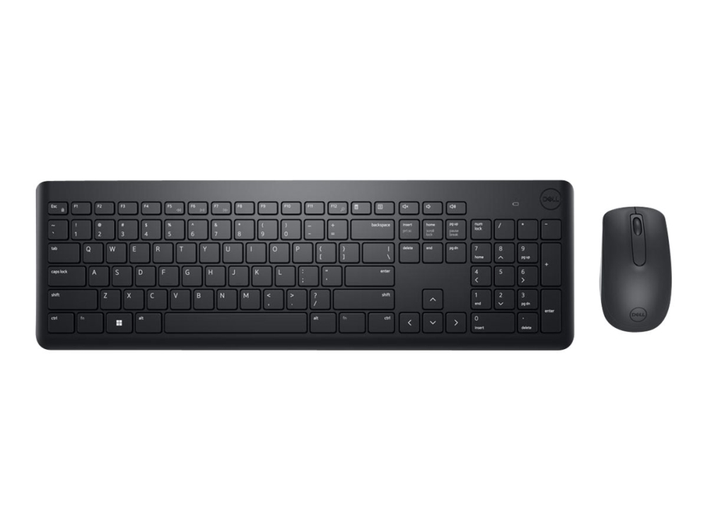 Dell Km3322w, Wireless, Rf Wireless, Plunger Key Switch, Qwerty, Black, Mouse Included