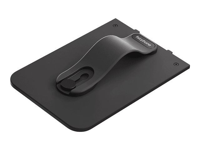 Fairphone - Baksidan med fingerloop för mobiltelefon - horisont svart